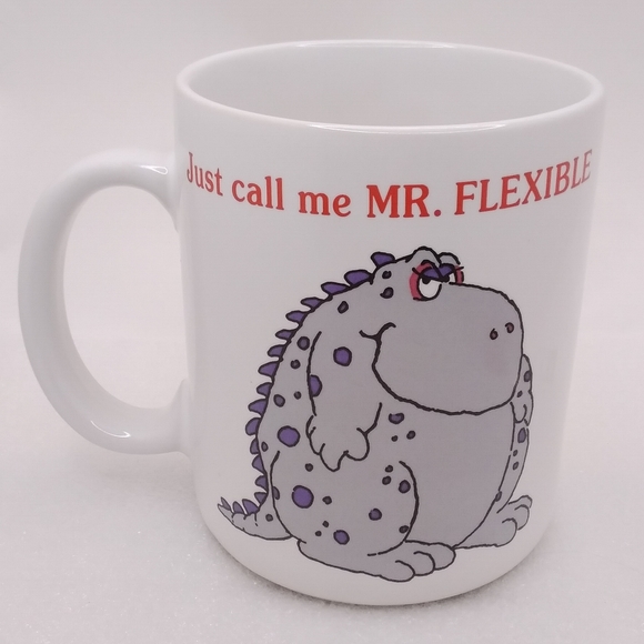 Shoebox Greetings Just Call Me Mr. Flexible MUG Gray Monster 12 oz Cup Hallmark - Picture 10 of 10